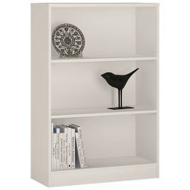 4 You Medium Wide Bookcase - Pearl White 