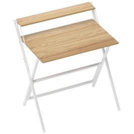 HERON 81.5 cm Folding Computer Desk Natural Wood Finish
