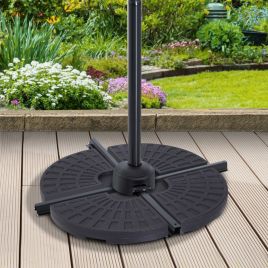 4PCs Portable Umbrella Base - Black