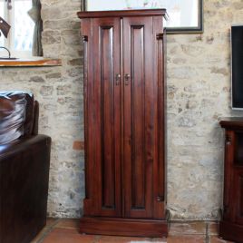 Royston Mahogany Double Door Storage DVD and CD Cupboard