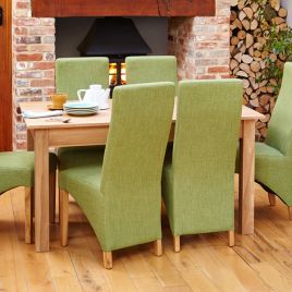 Harriet Contemporary Solid Oak 6 Seater Dining Table