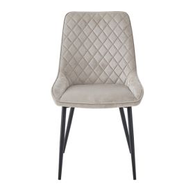 Ransley Mink Velvet Upholstered Dining Chairs - Set of 2