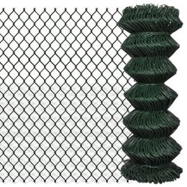Chain Link Fence Steel 1x25 m Green