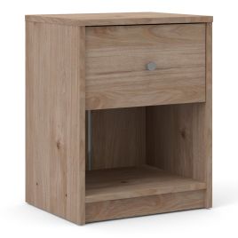 May Bedside 1 Drawer in Jackson Hickory - Oak