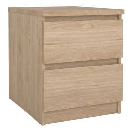 NANAIMO Bedside 2 drawers in Jackson Hickory