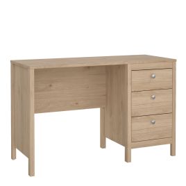 MEMPHIS Desk 3 Drawers in Jackson Hickory Oak