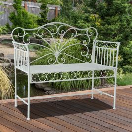 Garden Metal Bench 2 Seater 