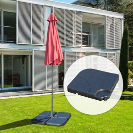 4pc Fillable Cantilever Parasol Base Cross Stand 15L each