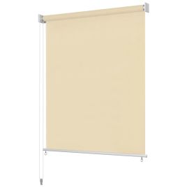 Outdoor Roller Blind 100x140 cm Cream