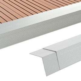5 Pcs Decking Angle Trims Aluminium 170cm Silver