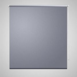 Roller Blind Blackout 140 x 230 cm Grey
