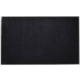 Black PVC Door Mat 120 x 180 cm