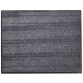 Grey PVC Door Mat 90 x 60 cm