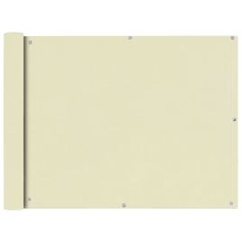 Balcony Screen Oxford Fabric 90x600 cm Cream
