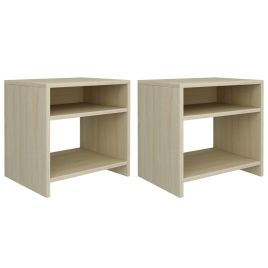 Bedside Cabinets 2 pcs Sonoma Oak 40x30x40cm Engineered Wood - Choli