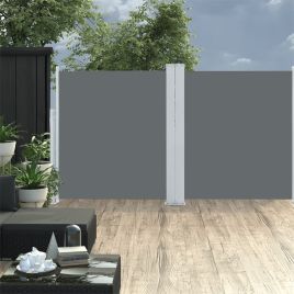 Retractable Side Awning Anthracite 140x600 cm