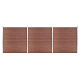 Garden Fence WPC 526x186 cm Brown