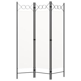 3-Panel Room Divider White 120x180 cm