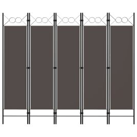 5-Panel Room Divider Anthracite 200x180 cm