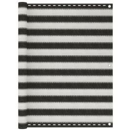 Balcony Screen HDPE 120x500 cm Anthracite and White