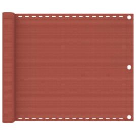 Balcony Screen Terracotta 75x600 cm HDPE