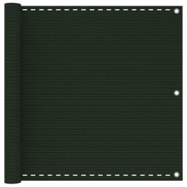 Balcony Screen Dark Green 90x400 cm HDPE