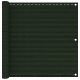 Balcony Screen Dark Green 90x500 cm HDPE