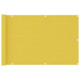Balcony Screen Yellow 90x400 cm HDPE