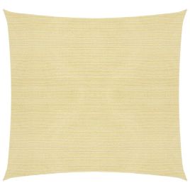 Sunshade Sail 160 g/m2 Beige 6x6 m HDPE