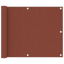 Balcony Screen Terracotta 75x300 cm Oxford Fabric