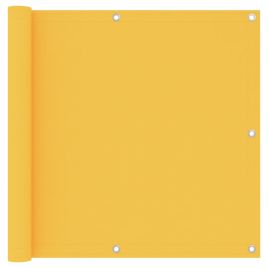 Balcony Screen Yellow 90x400 cm Oxford Fabric