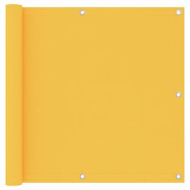 Balcony Screen Yellow 90x600 cm Oxford Fabric