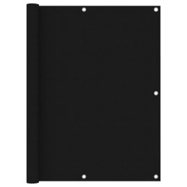 Balcony Screen Black 120x500 cm Oxford Fabric