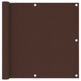 Balcony Screen Brown 90x500 cm Oxford Fabric