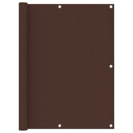 Balcony Screen Brown 120x300 cm Oxford Fabric