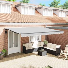 ELBRO Awning Frame Manual Anthracite 500x300 cm Aluminium