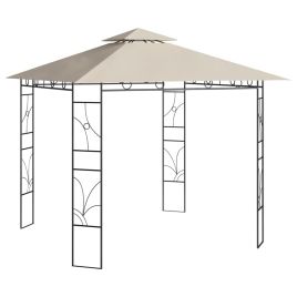 Gazebo 3x3x2.7 m Cream 160 g/m2