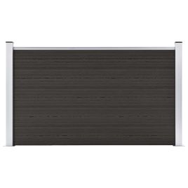 Fence Panel WPC 180x105 cm Black