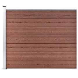 Fence Panel WPC 175x146 cm Brown