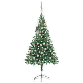 GLIMMO Artificial Pre-lit Christmas Tree with Ball Set 150cm 380 Branches