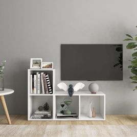 TV Cabinets 2 Pieces White 72x35x36.5 cm Engineered Wood