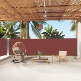 Retractable Side Awning Brown 160x1000 cm