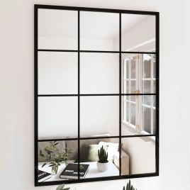 COZORA Metal Wall Mirror - Black