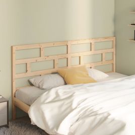Bed Headboard 206x4x100 cm Solid Wood Pine