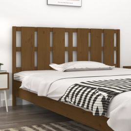 Bed Headboard Honey Brown 165.5x4x100 cm Solid Wood Pine