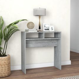Console Table Grey Sonoma 78x30x80 cm Engineered Wood