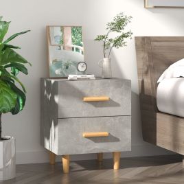 Bed Cabinet Concrete Grey 40x35x47.5cm
