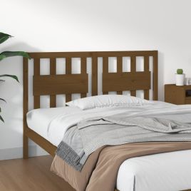 Bed Headboard Honey Brown 125.5x4x100 cm Solid Wood Pine