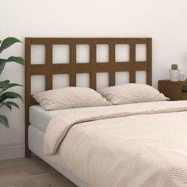 Bed Headboard Honey Brown 205.5x4x100 cm Solid Wood Pine