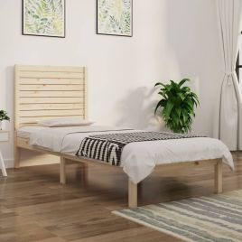 Bed Frame Solid Wood 90x190 cm Single